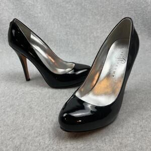 Ivanka Trump Janie Pump black patent Leather Women size 7 Round Toe Classic Chic